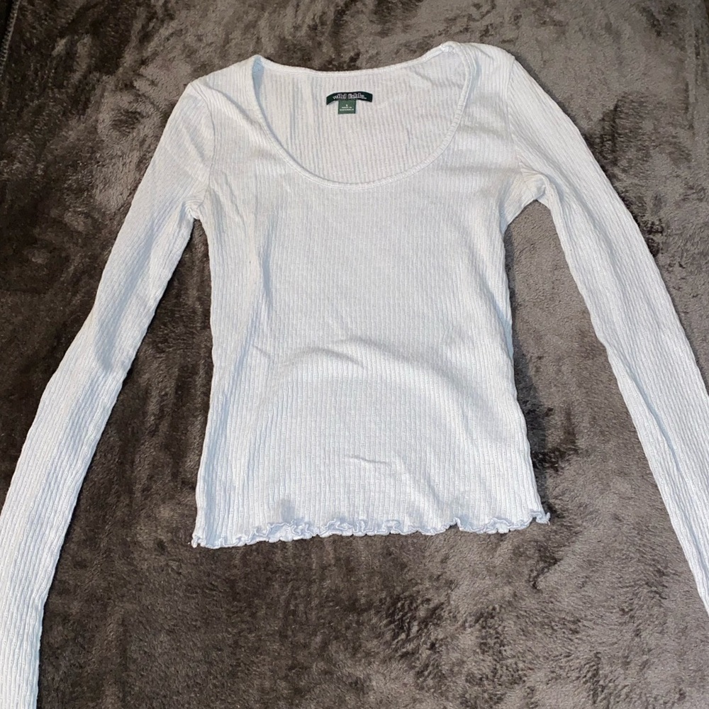 Light blue long sleeve shirt